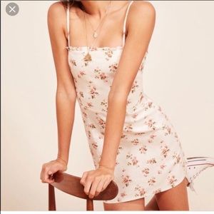 Reformation Ava Linen Mini-Dress